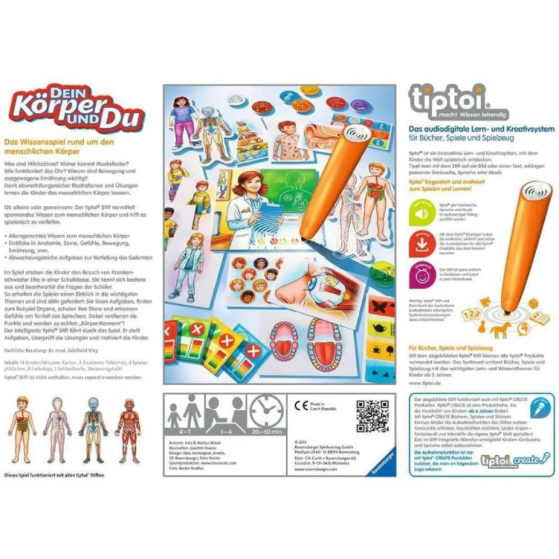 Ravensburger - tiptoi® Lernspiel Dein Körper und Du  - 00560