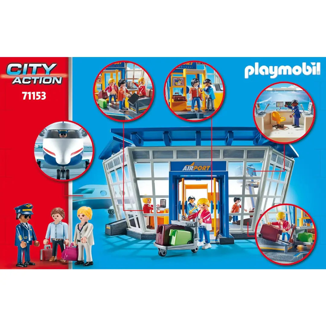 PLAYMOBIL City Action 71153 Flughafen mit Flugzeug und Tower - Mr.bricksANDmore