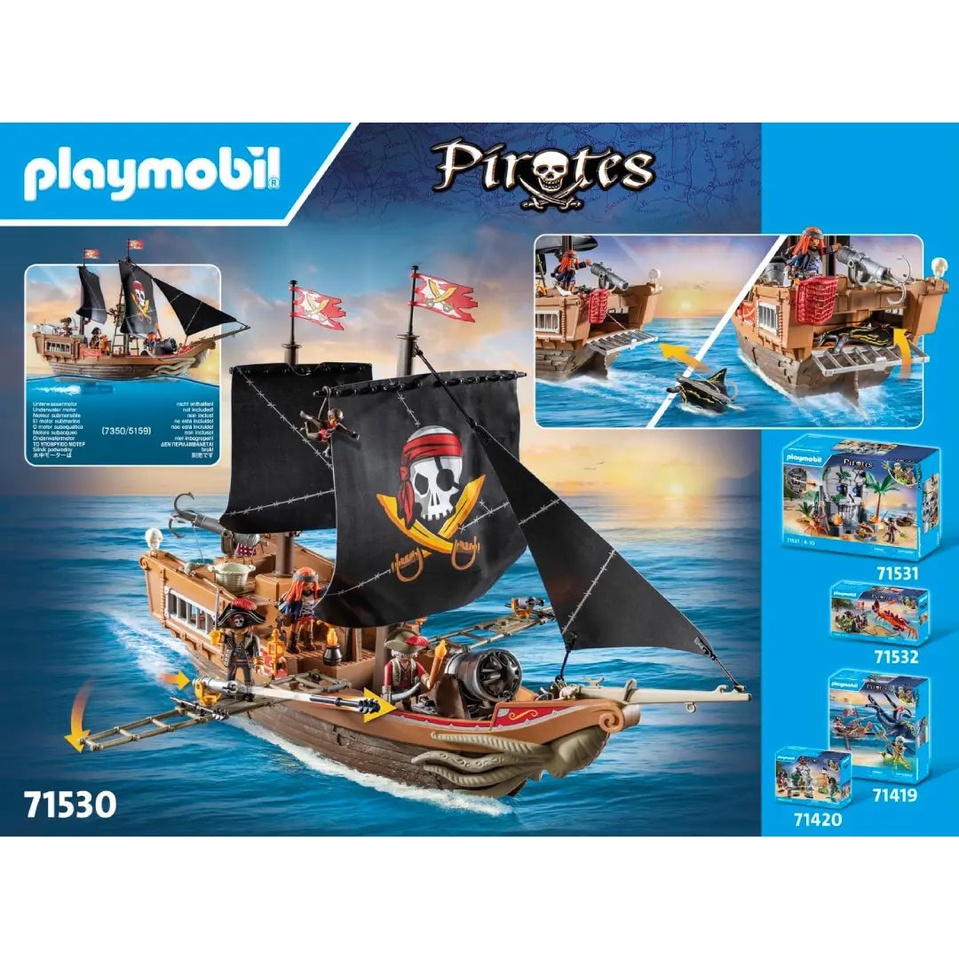 PLAYMOBIL Pirates 71530 Großes Piratenschiff - Mr.bricksANDmore