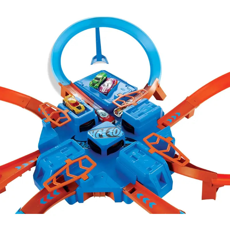 Hot Wheels DTN42 - Trackset, mit Rampen, Kreuzungen und Looping