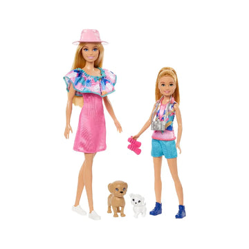 Barbie und Stacie Schwestern Puppenset mit 2 Hunden HRM09