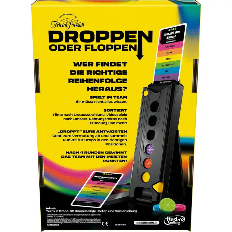 Hasbro Gaming® Droppen oder Floppen, elektronisches Partyspiel von den Machern von Trivial Pursuit