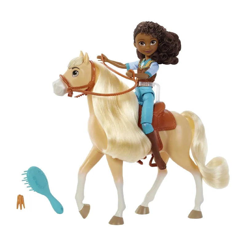 Mattel HFB90 Spirit Puppe Pru & Pferd Chica Linda