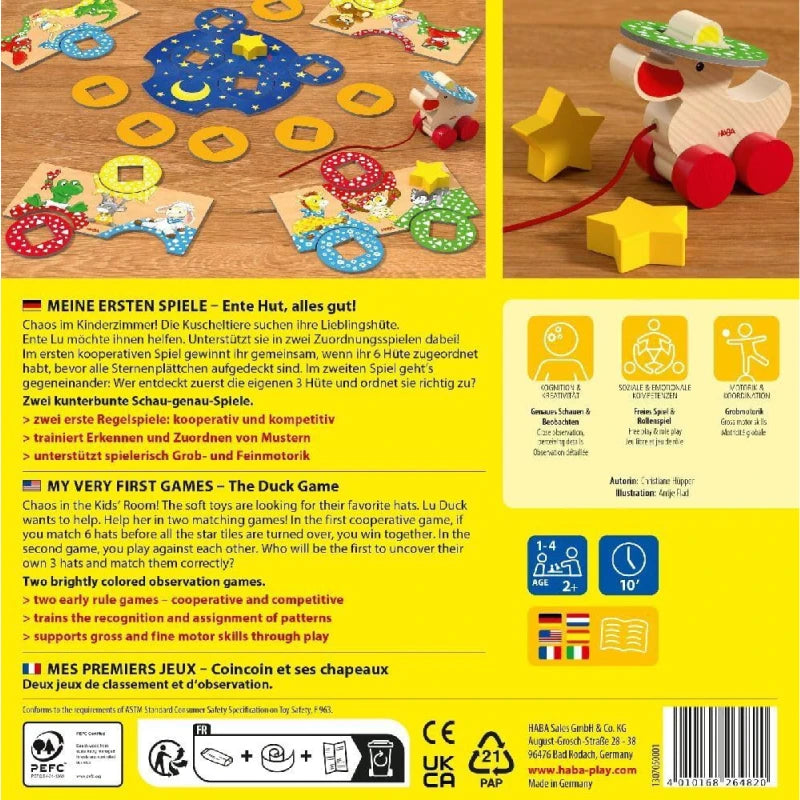 HABA Meine ersten Spiele – Ente Hut, Alles gut! - Mr.bricksANDmore