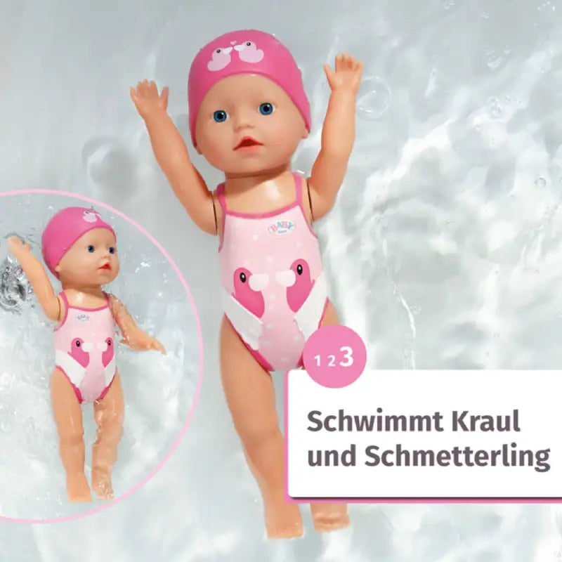 Baby Born Schwimmende Lizzie 30cm, Aufzieh-Badepuppe 835302