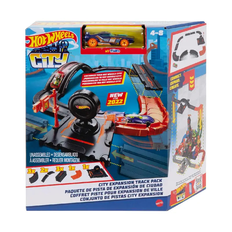HOT WHEELS City - Erweiterungs-Streckenset inklusive 10 Komponente HDN95 - Mr.bricksANDmore