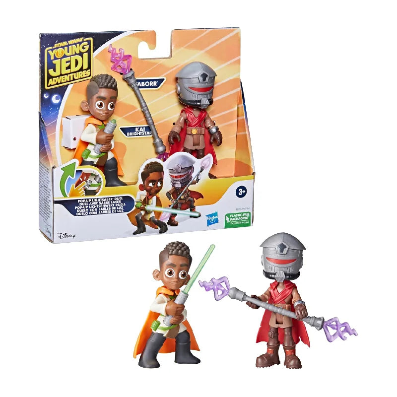 Star Wars Young Jedi Pop-Up Lichtschwert Duell, Kai Brightstar & Taborr