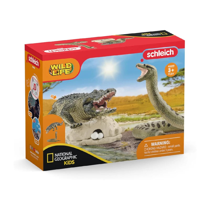 Schleich - WILD Life 42625 Gefahr im Sumpf (NatGeo) - Mr.bricksANDmore