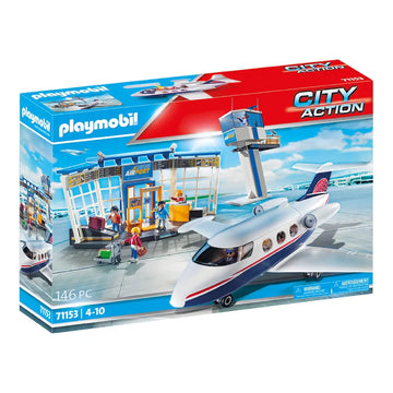 PLAYMOBIL City Action 71153 Flughafen mit Flugzeug und Tower - Mr.bricksANDmore