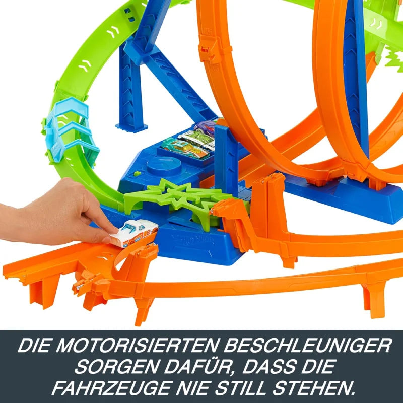 Hot Wheels Track Set, Episches Crash-Rennen HTP55