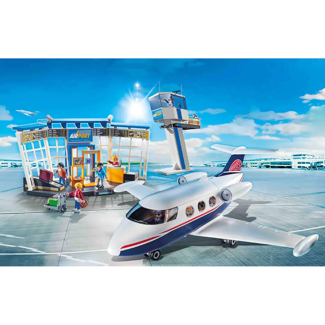 PLAYMOBIL City Action 71153 Flughafen mit Flugzeug und Tower - Mr.bricksANDmore