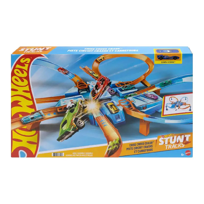 Hot Wheels DTN42 - Trackset, mit Rampen, Kreuzungen und Looping - Mr.bricksANDmore