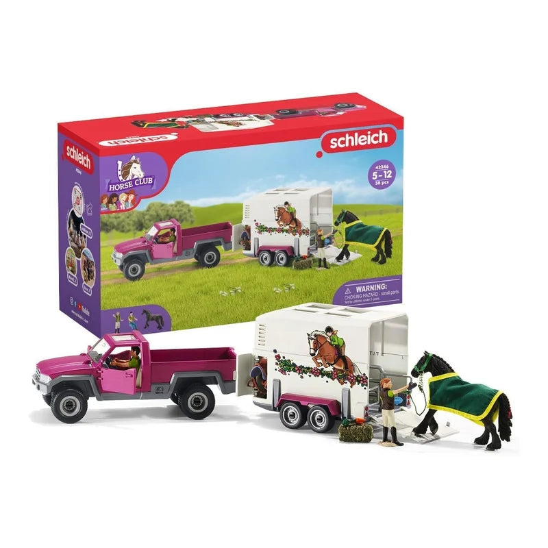 Schleich® 42346 Horse Club Spielset Pick-up mit Pferdeanhänge - Mr.bricksANDmore