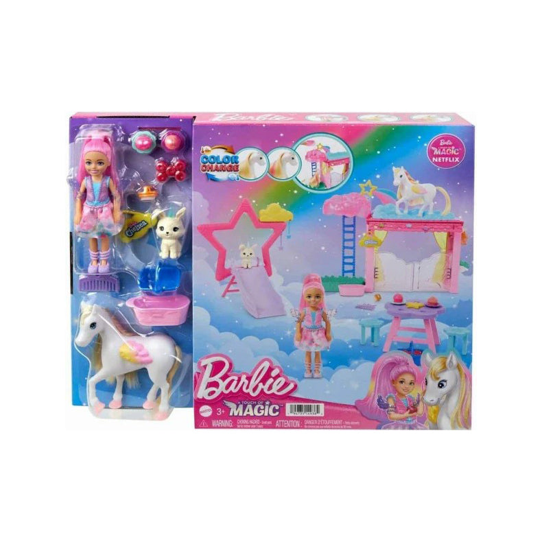 Barbie Ein Verborgener Zauber - Chelsea-Puppe und Baby-Pegasus Spielset - Mr.bricksANDmore