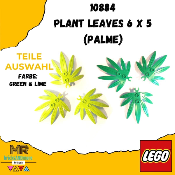 LEGO® 10884 Plant Leaves 6 x 5 Palme / Palmenblatt - Mr.bricksANDmore